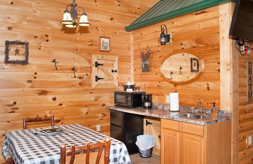 Flintstone Ski Chalet | 1/2 of a double cabin with two queen beds (sleeps 4)