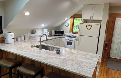 Weaverville Cottage | 1-bedroom secluded cottage forest view trails 15 min to Asheville. Pet friendly