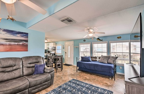 Surfside Beach House | 1 Block to Surfside Beach: Home w/Deck!