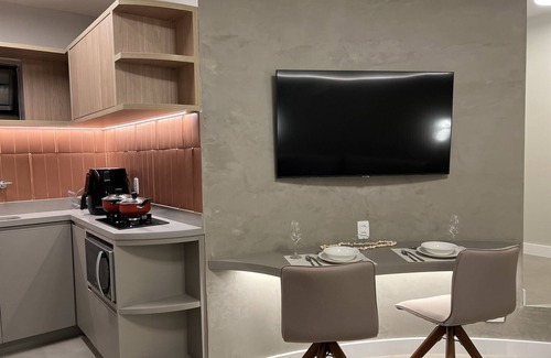 Jardins Apartment | 1001 - Rentaqui Paulista Apartment Dimond Blue Wall Street