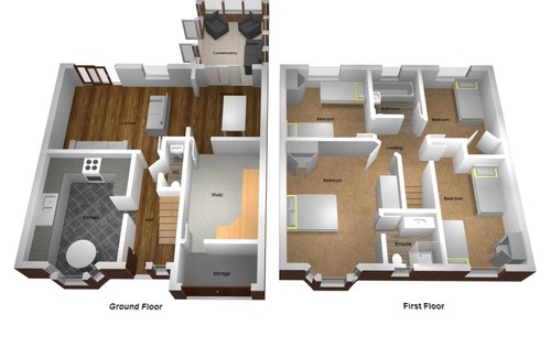 Forsbrook House | 110 m² House ∙ 4 bedrooms ∙ 7 guests
