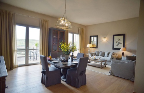 San Casciano dei Bagni Apartment | 1600 square feet, 2 bedrooms, 2 bathrooms, kitchen living & terrace with view