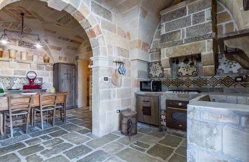 Corsano Villa | 1900 farm with swimming pool, yard, olive grove, fruit trees and views of the sea