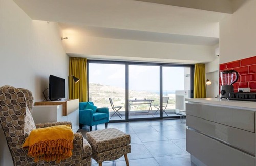 Marsalforn Apartment | 2 Bed Apartment w/Distant Sea and Country Views
