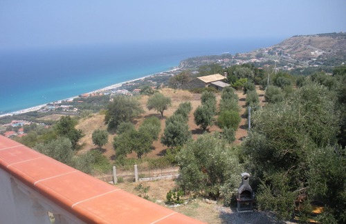 Zambrone Apartment | 2 Bedroom Apartment, living room /kitchen near the sea