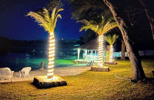 Thomas Drive Cabin | 2 Bedroom Cabin on Private Beach with Tiki bar & Cabana!