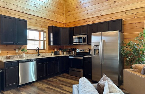 Pigeon Forge Cabin | 2 Cabins! Sleeps 28-8BR! Pool, Hot Tub, Game Room!
