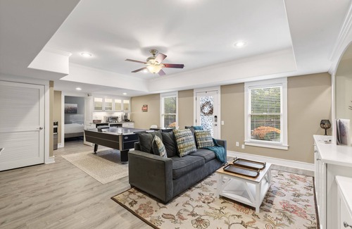 Canton Apartment | 2 King Beds, Outdoor Fireplace and Air Hockey