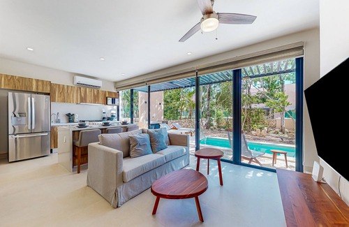 Tulum House | 2-story resort home near cenotes with private outdoor pool, patio, terrace, gym