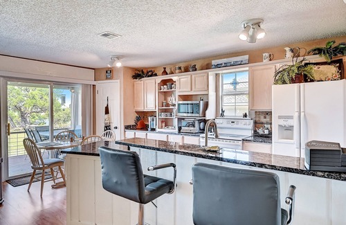 Point Venture House | 2-story townhouse with balcony, outdoor pool, tennis, grill, basketball, & AC