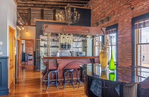 Brevard Condo | 2000 sqft Historic Loft in Downtown Brevard - Near Waterfalls, Dining & More
