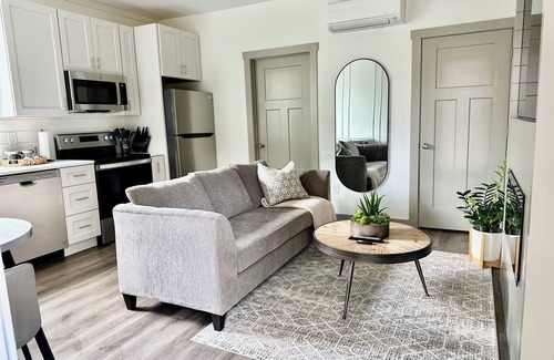 Candler Apartment | 2024 built Asheville retreat, fireplace,fire pit