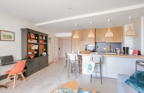 Erquy Apartment | 25m from the beach, seaview, flat for 4