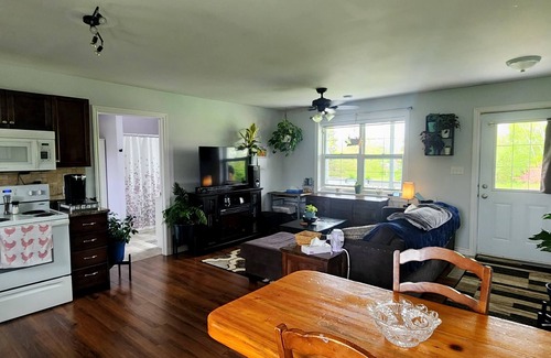 Vernon Bridge House | 2Bdr rural home w firepit, front & back decks w BBQ. 10 mins to all amenities!