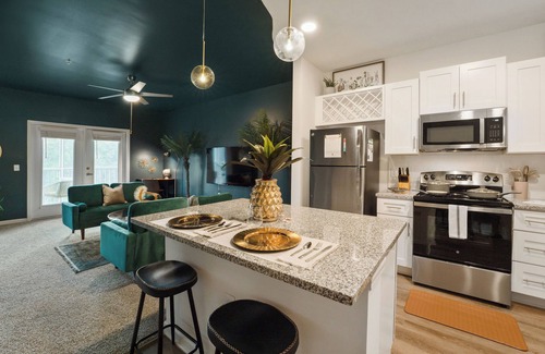 Yulee Apartment | 2BR with Private Screened Balcony, Pool, Gym & Cornhole: Resort Style Experience