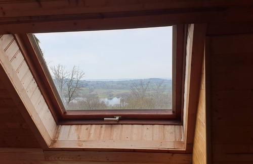 Saint-Germain-de-Tallevende-la-Lande-Vaumont Ski Chalet | 3 Bedroom Chalet/Lodge Stunning Views of Lake & Golf Course. Pool (May to Sept)