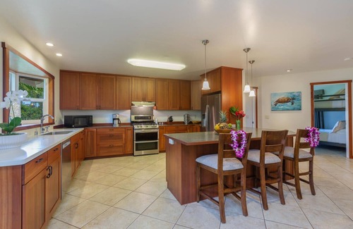 Princeville House | 3 bedroom newly renovated Princeville Home Sleeps 8 with A/C in Each Bedroom