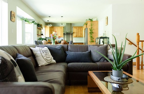 Slocan Park House | 3 BR 2 bath w/HOT TUB on private mountain view balcony & AC.