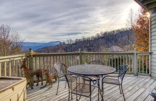 Chalet Village House | 3 Decks, Mtn Views! Tree Tops by HoneyBearCabins - Luxury Rain Showers, 3 King suites, XL HotTub, Fireplace, Bear Sightings
