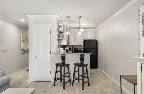 Inlet Beach Condo | 30A Inlet Sands 105 | Walk to Beach & Rosemary! Private Patio w/Pool Access!
