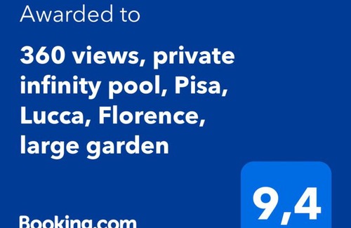 Bagni di Lucca Villa | 360 views, private infinity pool, Pisa, Lucca, Florence, large garden
