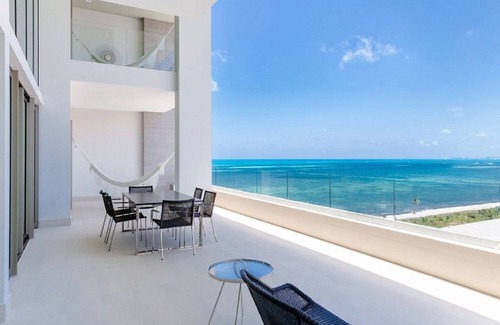 Playa Mujeres Condo | 3BR Luxury Modern Loft w/Private Rooftop Jacuzzi at Garza Blanca Resort & Spa