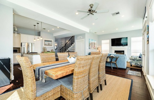 Beachside Village House | 4th Row Beachside Home w/4 Decks, Gulf Views, Chef's Kitchen - 9 mi to Downtown