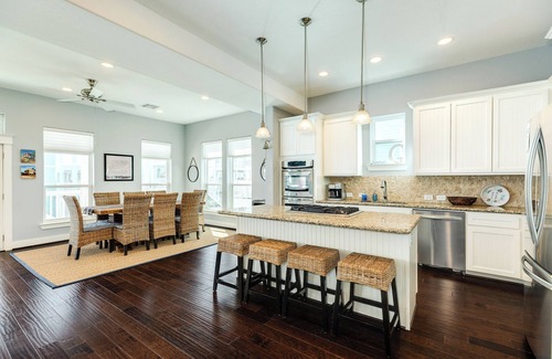 Beachside Village House | 4th Row Beachside Home w/4 Decks, Gulf Views, Chef's Kitchen - 9 mi to Downtown