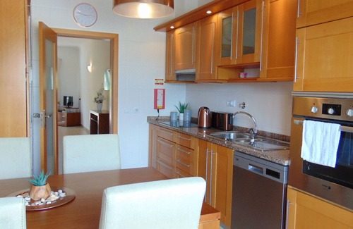 Porto de Mos Apartment | 7 min walk to beach ! 2BR/2BA Apartment, pool, aircon, wifi, secure parking.
