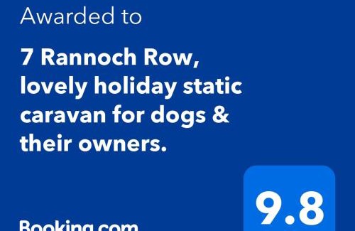 Forfar House | 7 Rannoch Row, lovely holiday static caravan for dogs & their owners.