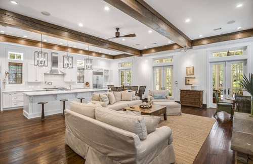 Gulf District House | 82Watercolor Blvd 5800sq.ft. 7bed/7.5B Location! 200 yards to Beach Club!