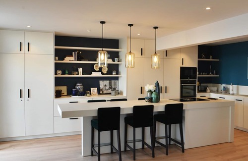 Barneville-Carteret Apartment | A breathtaking view of the harbor and the sea at Carteret