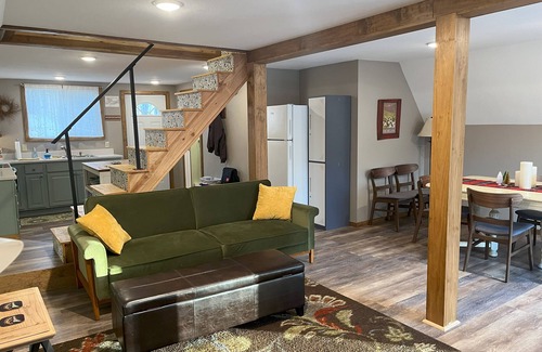 Ludington Cabin | A-Frame Cabin: Near Hamlin Lake, Pet Friendly, Trailer Parking