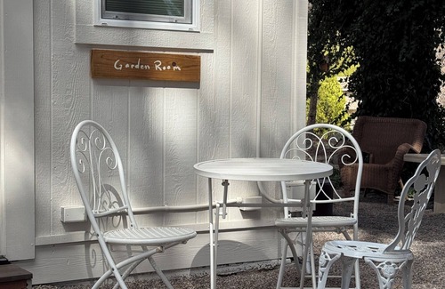 Cornville Apartment | A private room with views of the garden and morning eastern light.