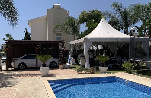 Ayia Thekla Villa | A Stunning beach villa with beautiful gardens, private beach and private pool!