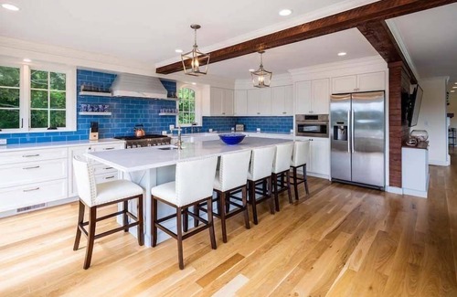 West Dennis House | A Tranquil Pond Front Oasis w/Private Dock + B-Ball Court RPAM073