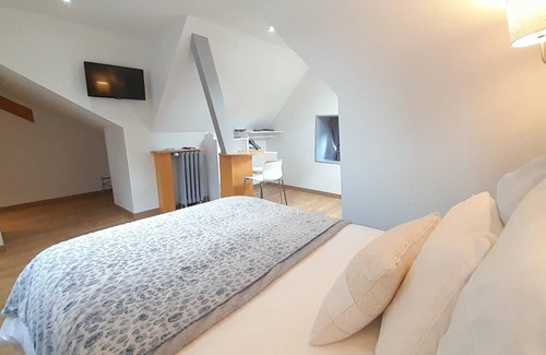 Villers-les-Ormes Bed & Breakfast | A1: double room at the Treuillaud estate with swimming pool