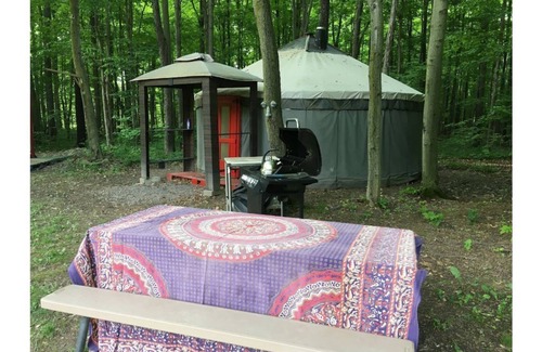 Rushville RV Rental | Achsah Mongolian Round Tent & Breakfast in Finger Lakes Wine Country region
