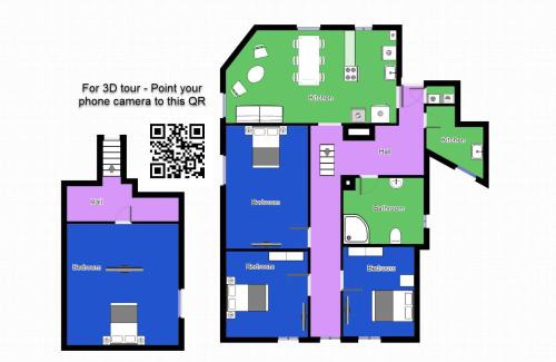 Aalborg Apartment | aday - City Central Mansion - 4 bedroom apartment