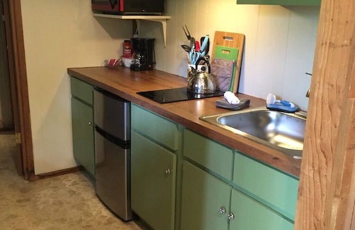 Mena House | Adorable tiny house, private, wooded view, stream, edge of national forest, near Wolf Pen