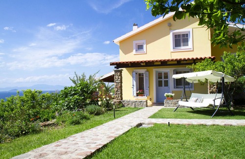 Kontos Villa | Aelia Villa, with Magnificent View and Huge Private Pool.