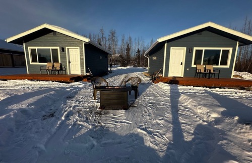 Big Lake Cabin | Aero View Cabin 1 with Mountain & Airport Views