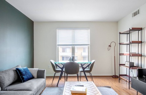 Logan Circle Apartment | Airy Logan Circle 2BR w. Gym, W/D, near 14th St Shops, by Blueground