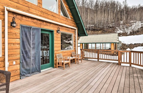 Eagle River Cabin | Alaskan Mountain Gem with Private Hot Tub & Gym!