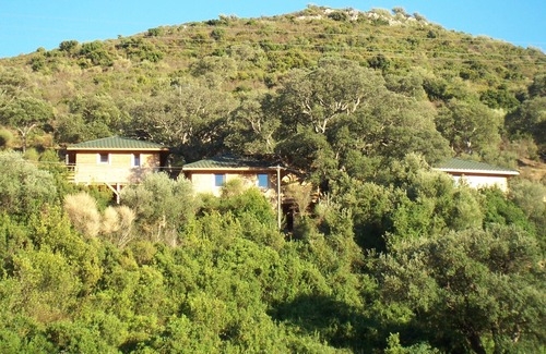 Oletta Apartment | Albaria Lodge, pavilions nestled in the trees, quiet, with terrace 4pers