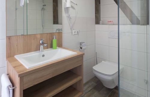Fridingen an der Donau Apartment | Albzimmer with shower and toilet