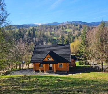 Przesieka Villa | AleBale Przesieka luksusowy dom z bali z widokiem na Karkonosze