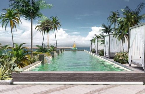 Punta Sam House | All-Inclusive XP: Spacious Room w/Private Pool & Garden in Beachfront Resort