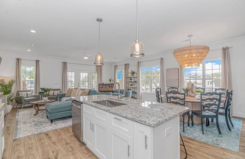 Garden City House | All New! - Walk to Beach - Heated Pool! Pet friendly!
