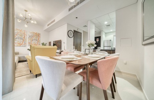 Dubai Ski Chalet | Alluring 3BR Townhouse at DAMAC Hills 2 Avencia by Deluxe Holiday Homes